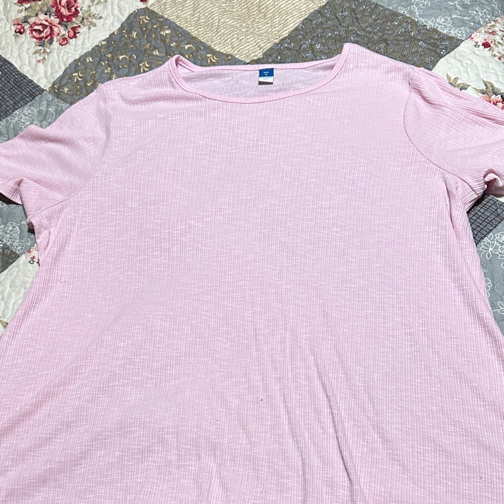 Old Navy Light Pink Short Sleeve Tee
